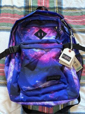 jansport backpacks for girls purple pattern galxy Main Campus Backpack - Travel or Work backpack Sleeve and Dual Pockets, Space Dust Do you need a stylish backpack thats also practical and reliable Jansport Superbreak Plus Sprayed Stars